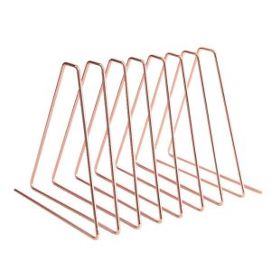 Compressible Metallic Desktop File Organizer - Rose Gold