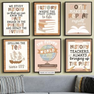 History Motivational Posters | Set of 6 | Educational Posters - Neutral